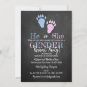 Little Monster Halloween Gender Release Party Kaart (Voorkant)