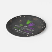 Little Monster Halloween Gender Release Party Papieren Bordje (Gekanteld)