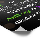 Little Monster Halloween Gender Release Party Poster (Hoek)