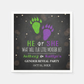 Little Monster Halloween Gender Release Party Servet (Voorkant)