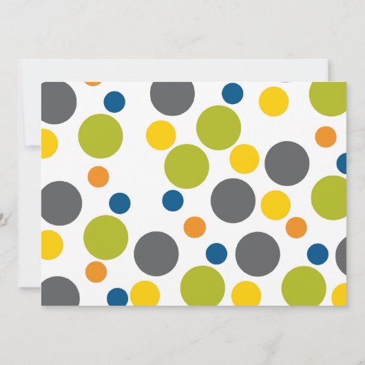 Little Monster Invitation Kaart (Achterkant)