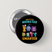 Little Monster is 100 dagen slimmere school Kinder Ronde Button 5,7 Cm (Voorkant /achterkant)
