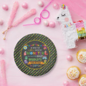 Little Monster Krijtbord 3e Verjaardagsfeest Papieren Bordje (Feest)