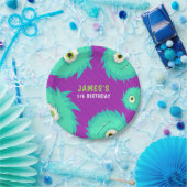 Little Monster Paars Papieren Bordje (Feest)