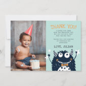 Little Monster | Platte Dankjewelfoto Kaart (Voorkant)