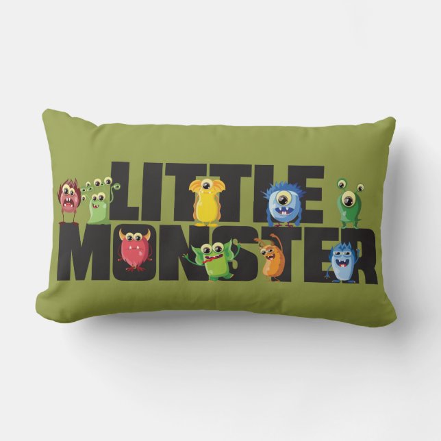 Little Monster Polyester Sierkussen13 x 21 inch Kussen (Voorkant)