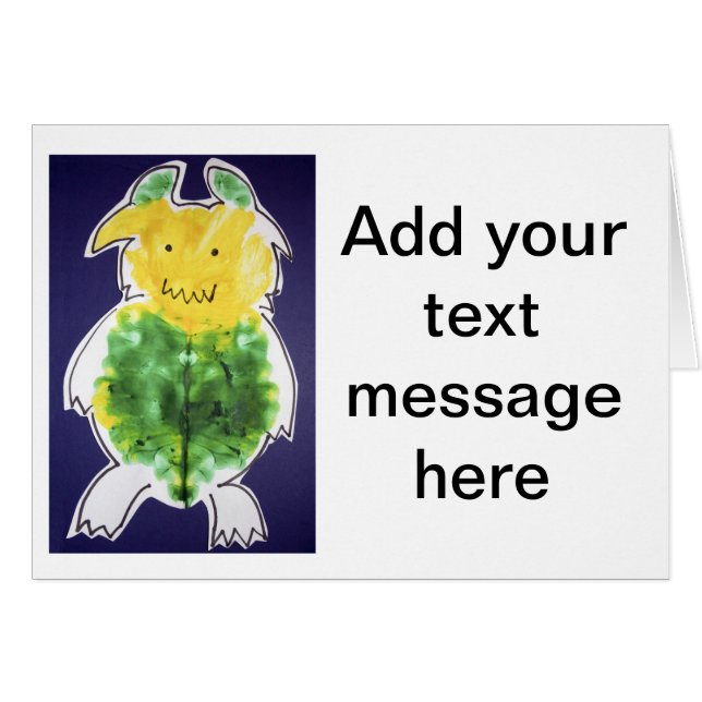 Little Monster - portret sjabloon design (Voorkant Horizontaal)