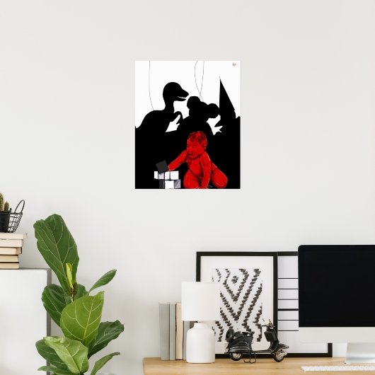 "Little Monster" Poster (Thuiskantoor)