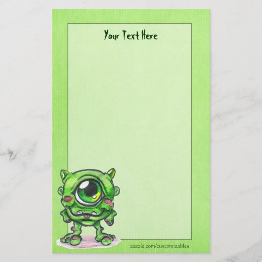 Little Monster Stationery Briefpapier (Voorkant)