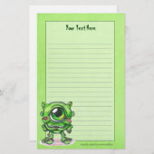 Little Monster Stationery Briefpapier (Voorkant / Achterkant)