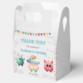 Little Monster thema verjaardagsfeestje Bedankdoosjes (Geopend)