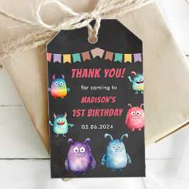Little Monster Thema Verjaardagsfeestje Cadeau Lab Cadeaulabel