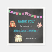 Little Monster thema verjaardagsfeestje Servet (Voorkant)