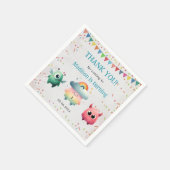 Little Monster thema verjaardagsfeestje Servet (Hoek)