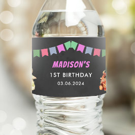 Little Monster thema verjaardagsfeestje Waterfles Etiket