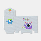 Little Monster themed Birthday Party Guest Favor Bedankdoosjes (Uitgevouwen)