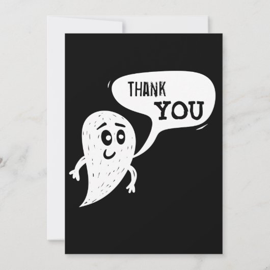 Little Monster Verjaardag Dank je wel Card Bedankkaart (Achterkant)