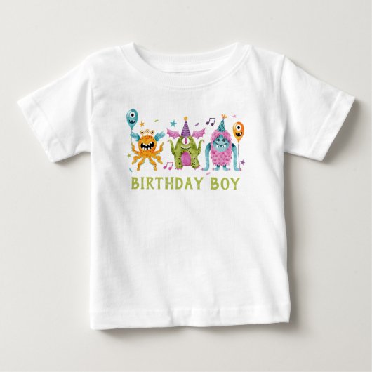 Little Monster Verjaardags Jongen (Voorkant)