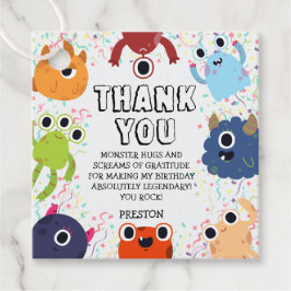 Little Monster Verjaardagsfeest voor alle leeftijd Bedankjes Labels