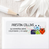 Little Monster Verjaardagsfeest voor alle leeftijd Etiket (Insitu)