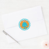 Little Monster Verjaardagssticker Ronde Sticker (Envelop)