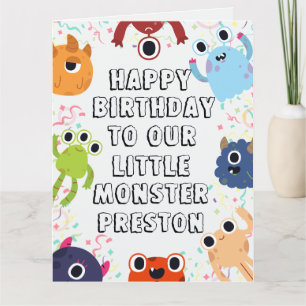 Little Monster Verjaardagswensen voor alle leeftij Kaart