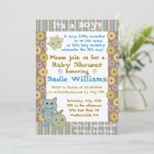 Little Monsters Baby shower Invitation Kaart (Staand voorkant)