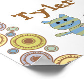 Little Monsters Persoonlijke Naam Foto Poster (Hoek)