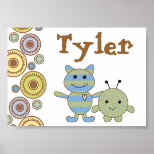 Little Monsters Persoonlijke Naam Foto Poster