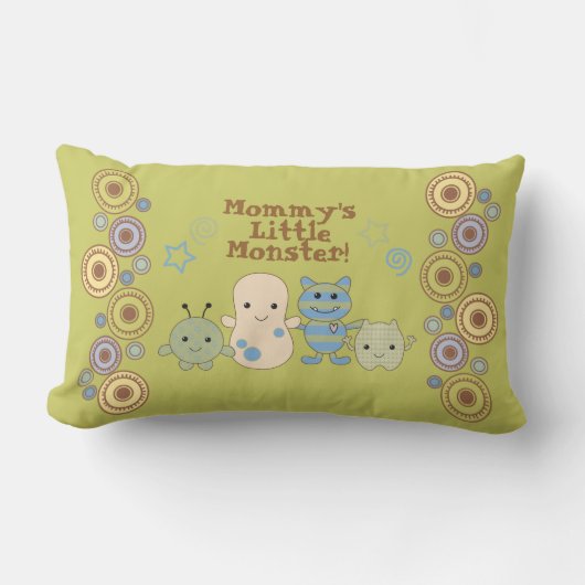 Little Monsters Pillow voor Nursery Kussen (Voorkant)