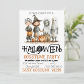 Little Monsters Unite - Een grillige Halloween Kaart (Staand voorkant)