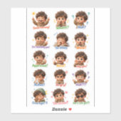 Little Moodster – Cute Chibi Jongen Sticker Pack (Vel)