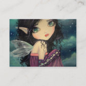 Little Moon Big-Eye Fairy Fantasy Art Visitekaartje (Achterkant)