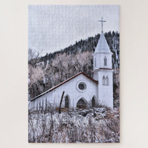 Little Mountain Town Church - 20x30 - 1014 pcs Legpuzzel