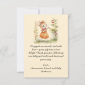 Little Mouse Baby shower Dank je wel (Voorkant)
