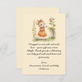 Little Mouse Baby shower Dank je wel