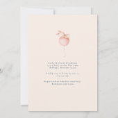 Little Mouse Blush & Blue Baby shower Kaart (Achterkant)