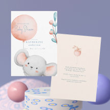 Little Mouse Blush & Blue Baby shower