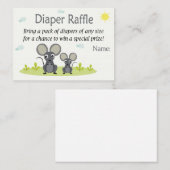 Little Mouse Diaper Raffle Tickets (Voorkant / Achterkant)