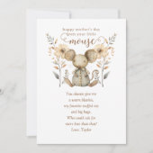 Little Mouse Eerste Moederdag Wenskaart Kaart (Voorkant)