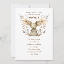Little Mouse Eerste Moederdag Wenskaart