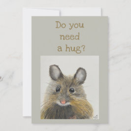 Little Mouse Note Kaart - Heb je een knuffel nodig