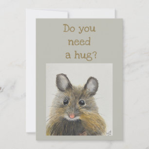 Little Mouse Note Kaart - Heb je een knuffel nodig