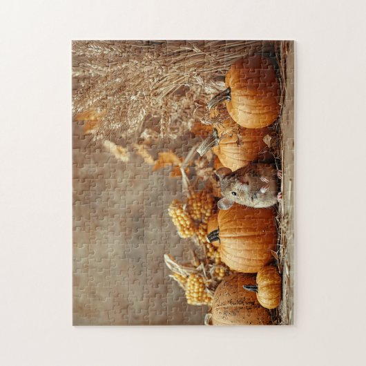 Little Mouse  Style Herfst Legpuzzel (Verticaal)