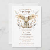 Little Mouse Waterverf Baby shower Kaart (Voorkant)