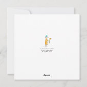 Little Mouse With Daffodil Feestdagenkaart (Achterkant)