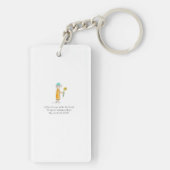 Little Mouse With Daffodil Sleutelhanger (achterkant)