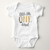 Little Mr One Derful 1st Birthday Romper (Voorkant)