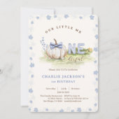 Little Mr Onederful Bow Stropdas Pompoen 1e Verjaa Kaart (Voorkant)