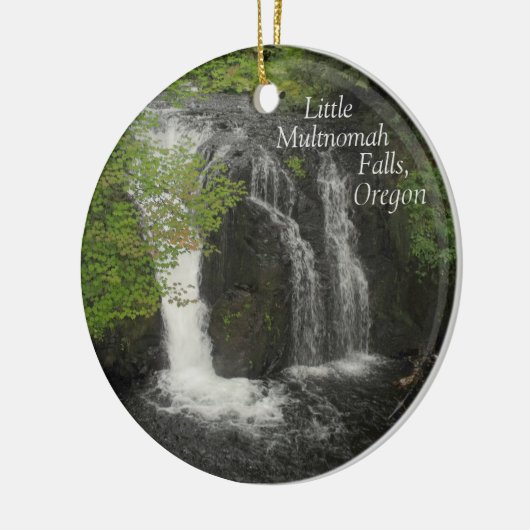 Little Multnomah Herfsten Keramisch Ornament (Links)